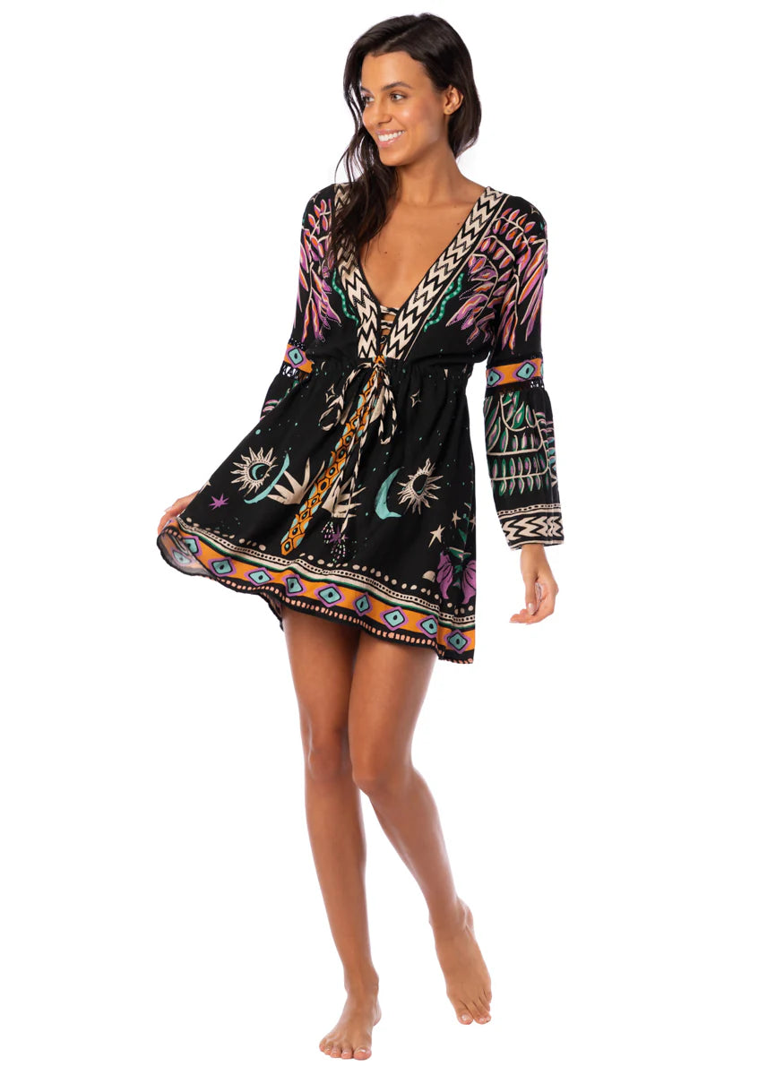 knee length dresses for ladies Agnes Mini Dress Ivory main image 1