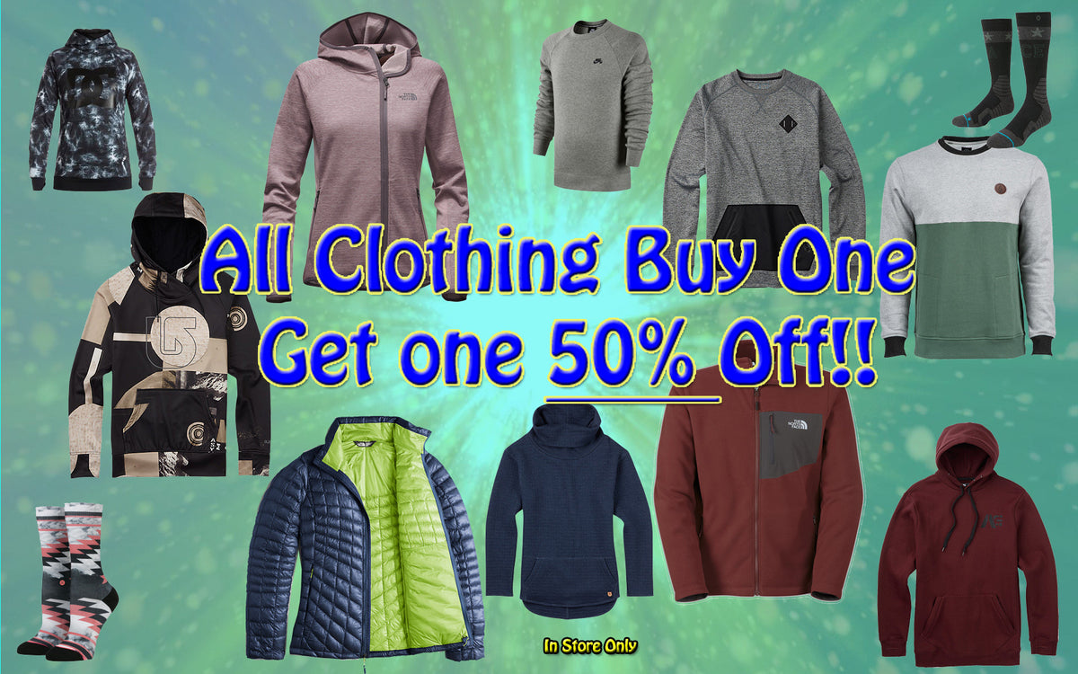Clothing Buy One Get One 50% Off!!