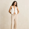 Louise Tie Front Halter Top