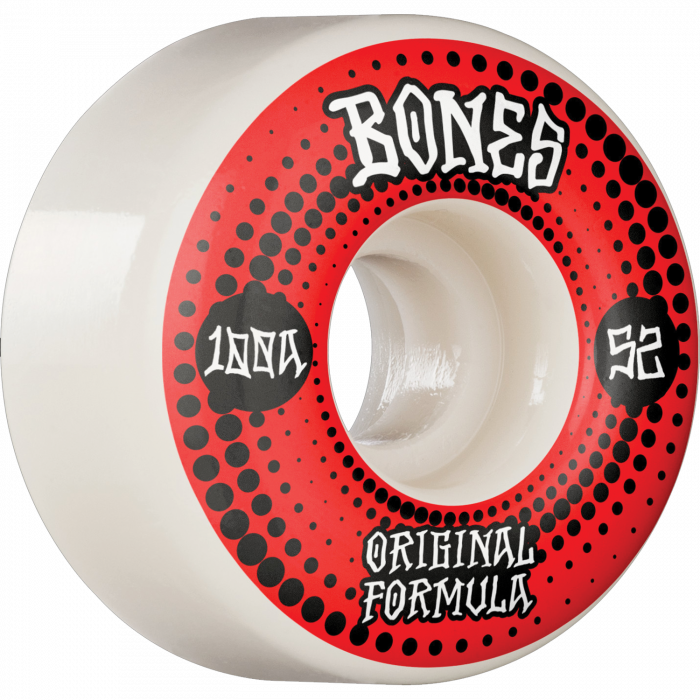 BONES 100's OG V4 ORIGINALS 52mm 100A WHITE