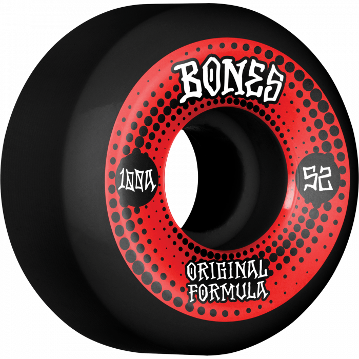 BONES 100's OG V5 ORIGINALS 52mm 100A BLACK