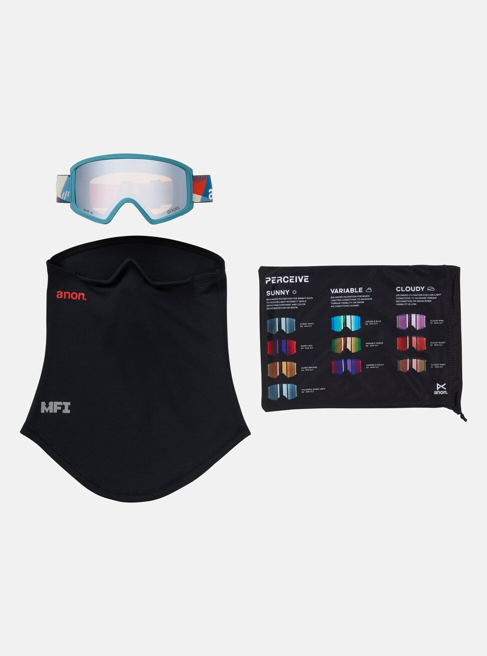 Anon Tracker 2.0 Goggles plus MFI Face Mask
