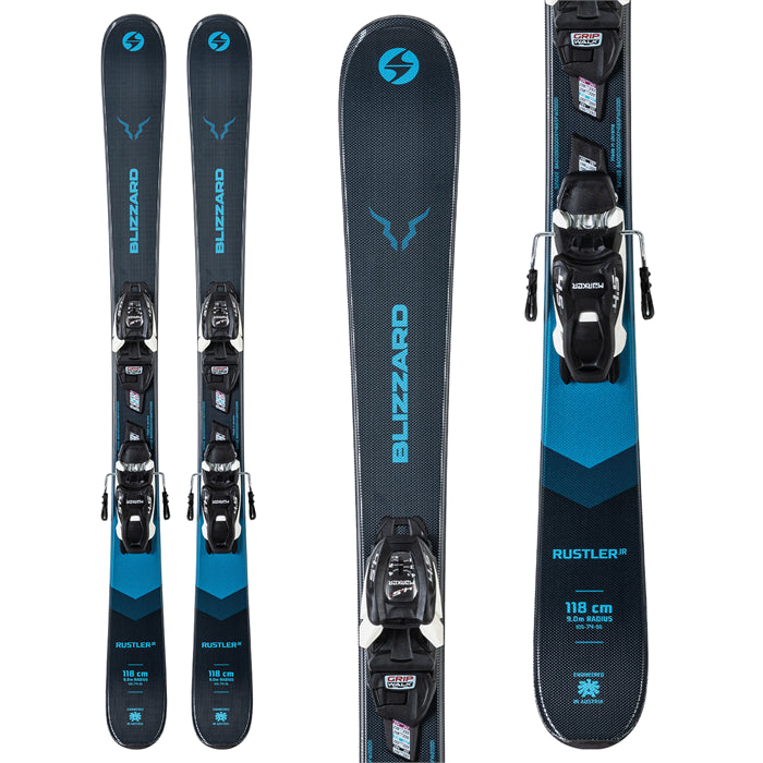 Rustler Twin Jr Skis + 4.5 FDT WB Bindings