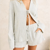 Driftwood Stripe Overswim Short