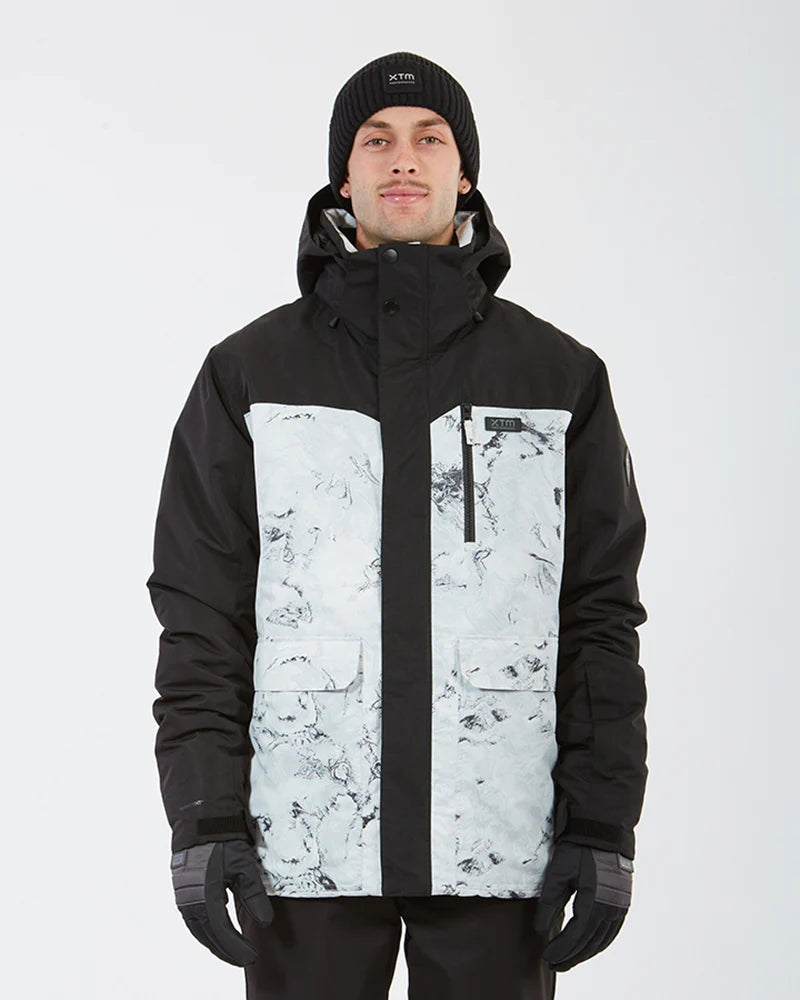 Knox Mens Snow Jacket Navy Marble