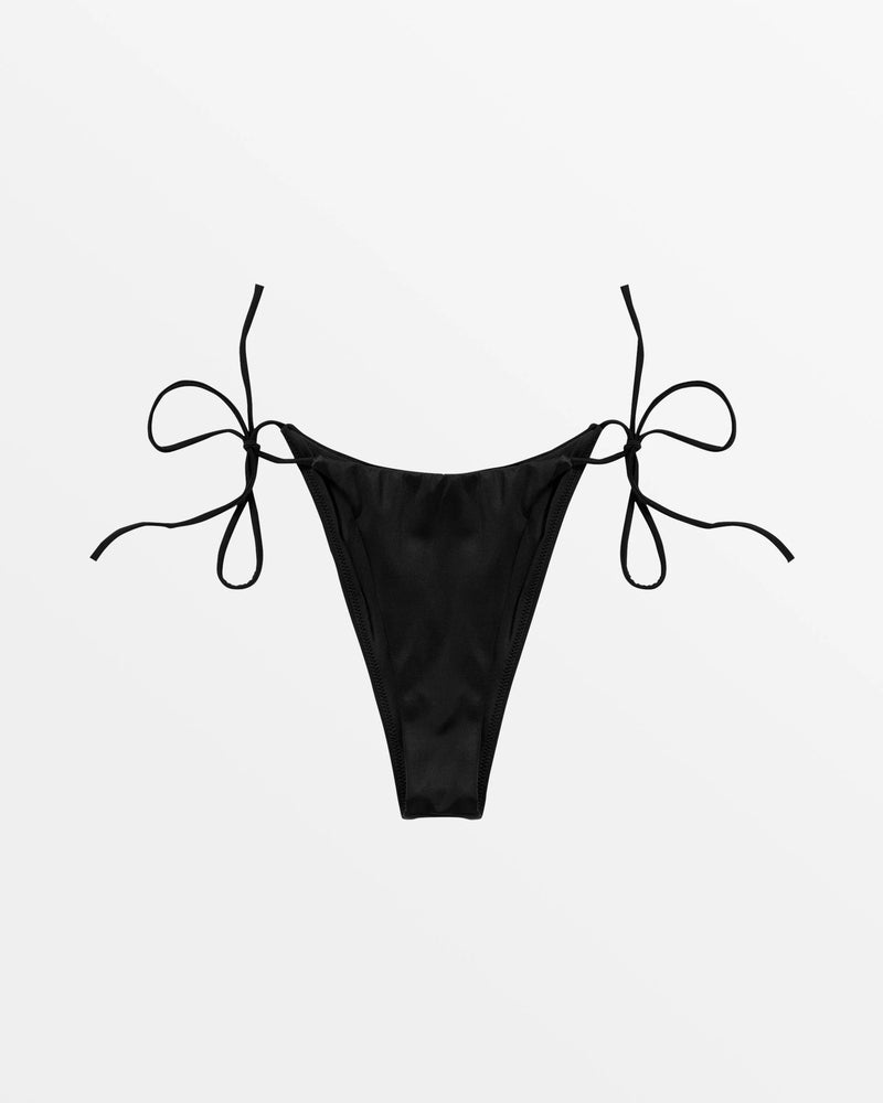 Solid Skimpy Tie Side Bikini Bottoms