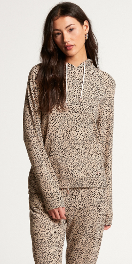 LIVED IN LOUNGE HOODIE - ANIMAL PRINT
