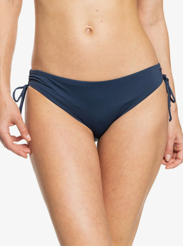 Solid Beach Classics Hipster Lace Up Bikini Bottoms